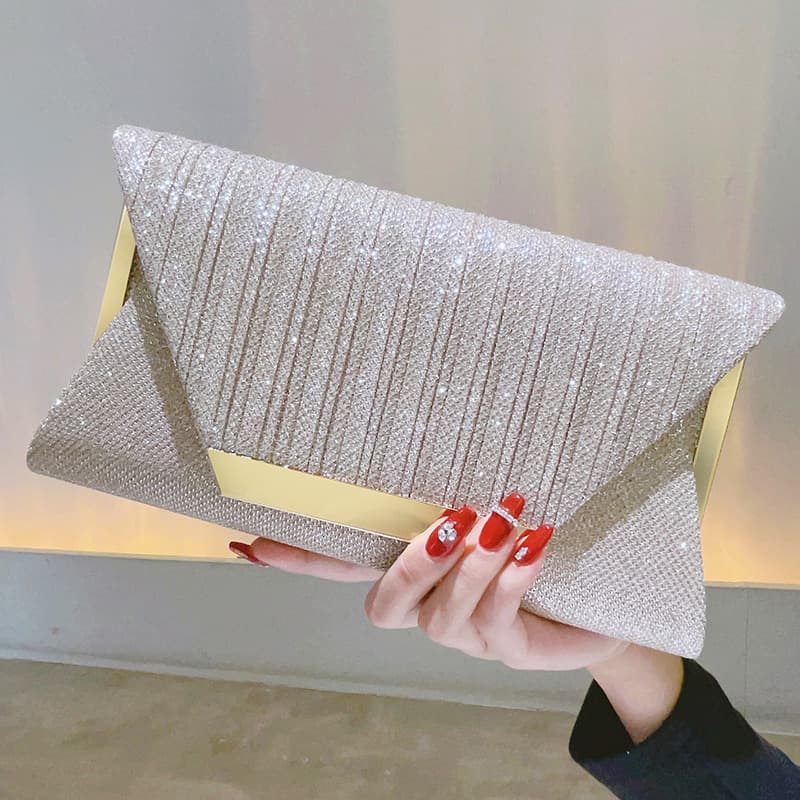 Fashionable and Elegant Clutch Bag, New 2025 Model, Socialite Evening Bag, Chain Shoulder Bag, Evening Dress Bag, Clutch