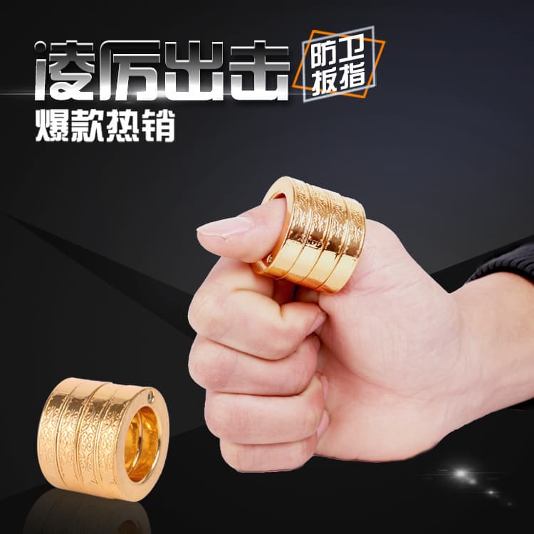 Self-defense Ring Stainless Steel Finger Ring Emergency Rescue Survival Window Breaker Portable Legal Self-protection Weapon
