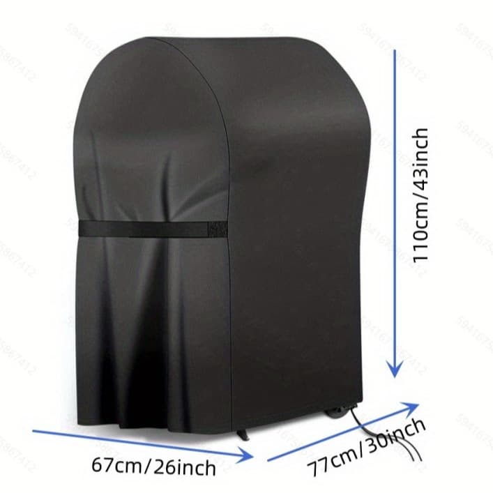 Dust, Water, Rain, and Sun Protection Cover, Semi-Circular BBQ Grill Cover