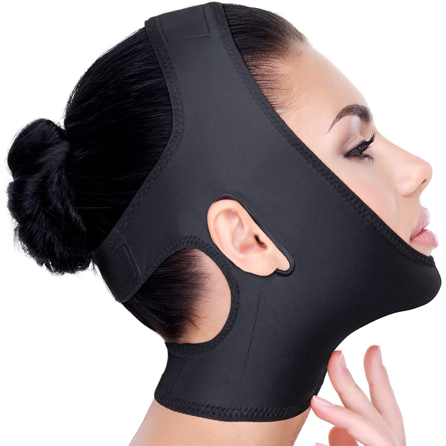 Neck and Chin Compression Strap V-Shape Face Mask Double Chin Band Lifting Face Mask