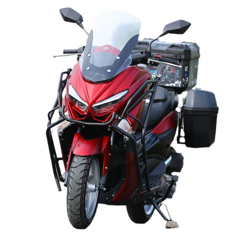 New Mengshi 3rd Generation Large Scooter Motorcycle 150cc Food Delivery Cross-riding Motorcycle EFI Fuel Vehicle, License-able
