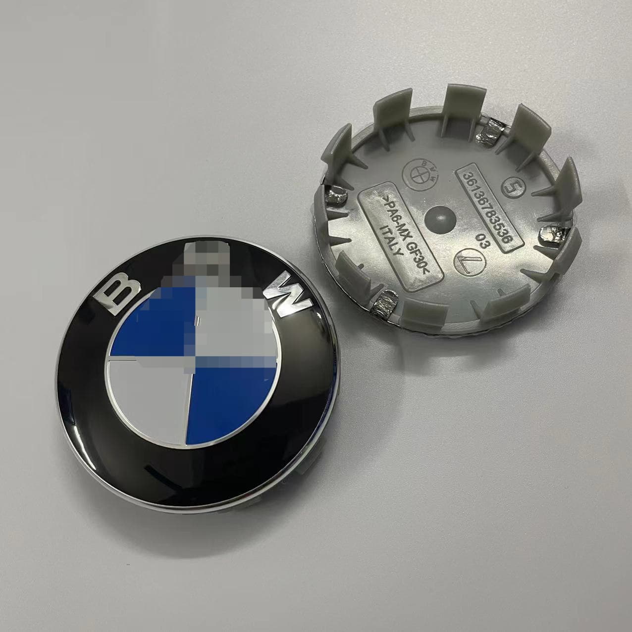 BMW Wheel Center Hub Cap 68mm for 3 Series 5 Series X1 X5 X6 M Logo 10-Spoke Blue White