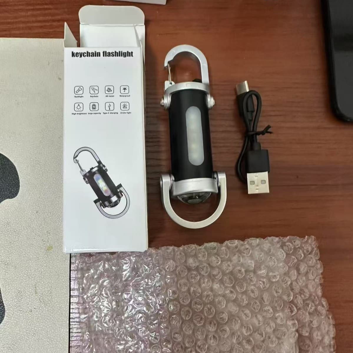 2025 New Portable Keychain Flashlight, Outdoor Waterproof Multifunctional Ultra-Small Mini Lighting Lamp