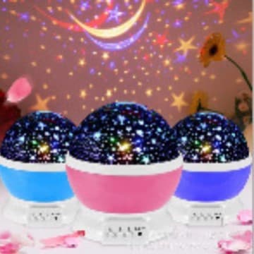 Led dream romantic rotating star light USB star projection lamp creative star projector 3d children night light