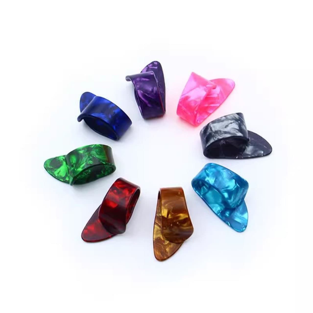 Cross-border Drop Shipping Guitar Pick Accessories Celluloid Thumb Pick Right-hand Finger Guard Fingerstyle Accessories