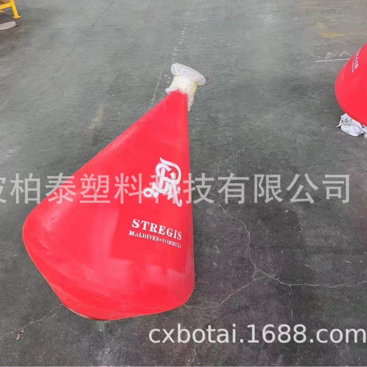 Dock Warning Buoy with Surface Printing, Conical Positioning Mark 70*90 Inland Waterway Buoy