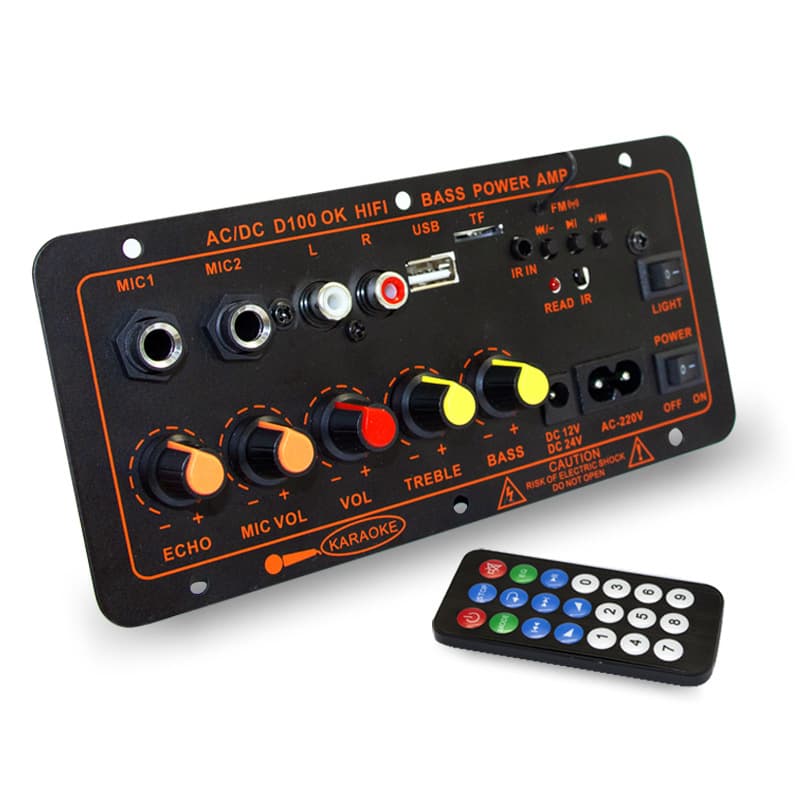 MP3 Bluetooth High-Power Amplifier Board, Dedicated Digital Bluetooth Upgrade for Square Dance Trolley Speakers and Battery-Powered Speakers