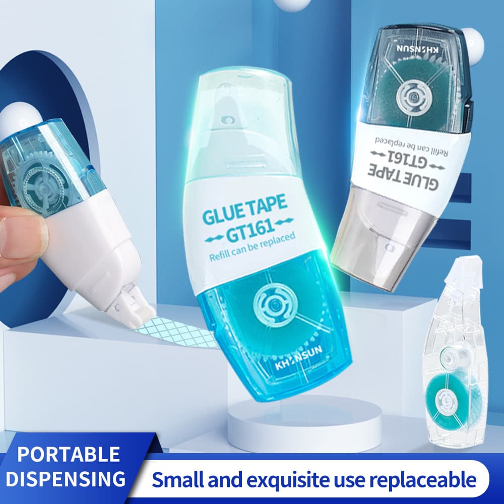 Double-sided dot dispensing replaceable core double-sided adhesive 6mm*8m large capacity invisible transparent adhesive hand ledger tape