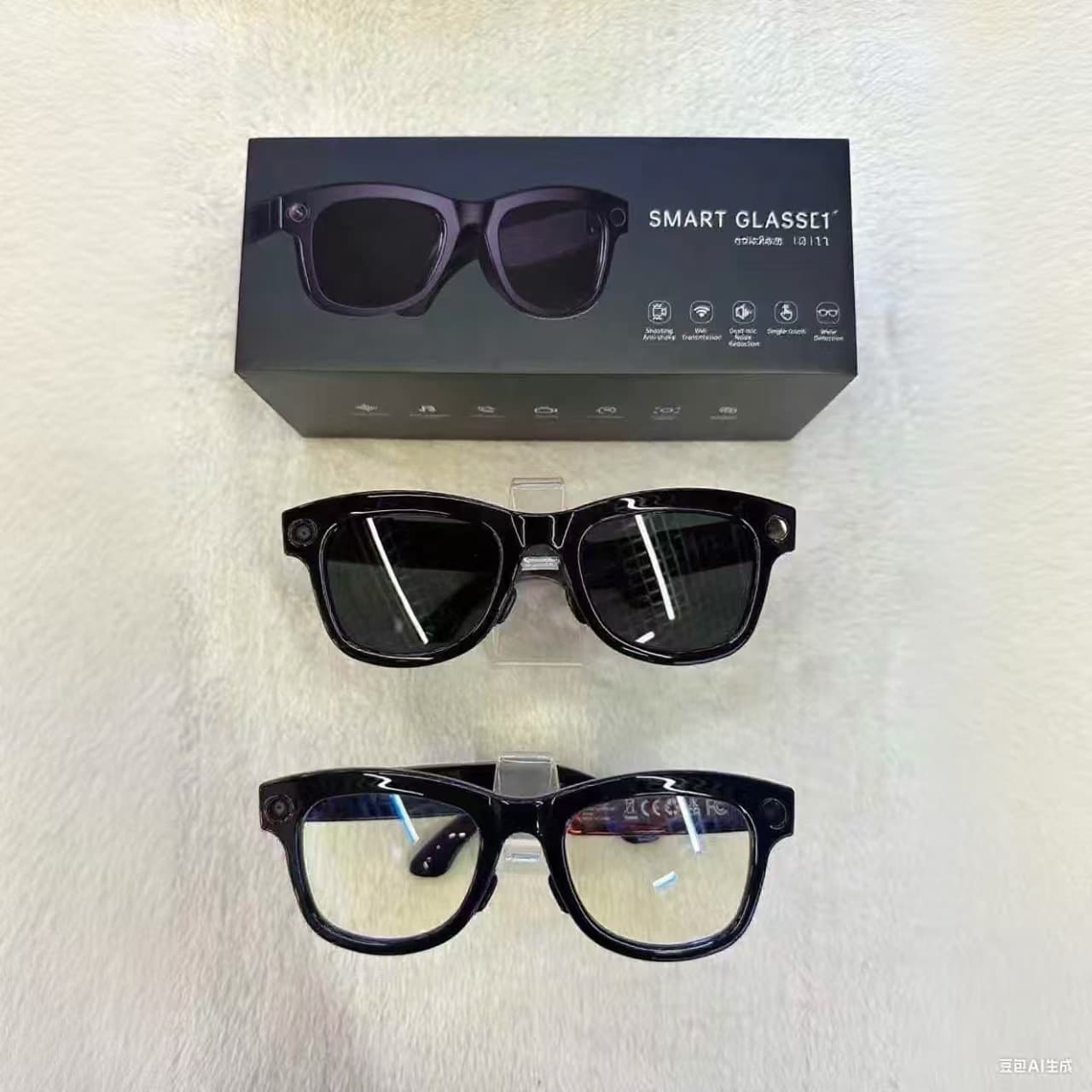 M01 M01pro Smart Glasses: 8MP HD Camera for Taking Photos, Recording Audio, Making Calls, and AI Translation (Glasses Factory)