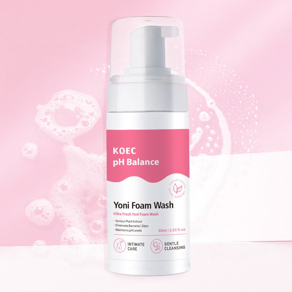 KOEC cross-border PH balance female private parts cleaning mousse fresh care Yoni Foam Wash popular spot
