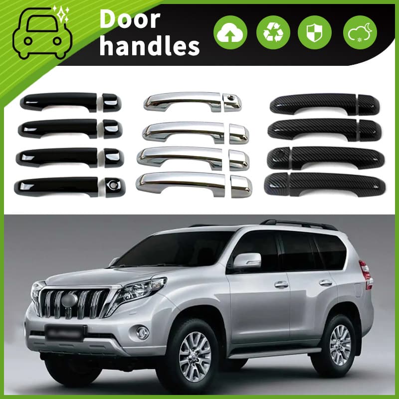 Toyota Prado 10-23 Door Bowl Pull Handle Decoration Car Door Protection Anti-scratch Protective Film ABS Material Standard Size