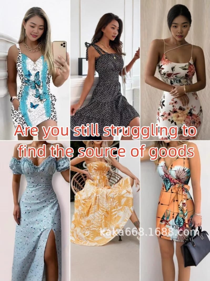 European and American Women's Fashion 2025 Cross-border Shein Dress Foreign Trade Bowknot Halter Irregular Dress Mixed Style Wholesale