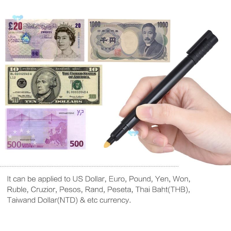 Counterfeit Money Detector Pen for Identifying Fake Currency