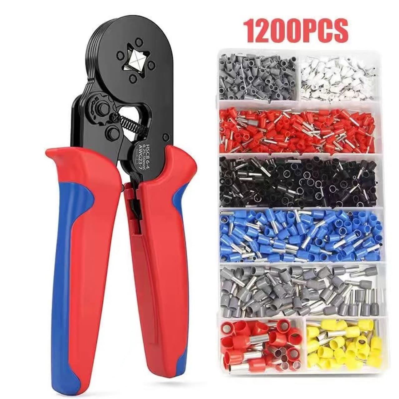 All-Copper Core 1200 Terminals 8 Models Crimping Pliers Electrician Parallel Wire Connection Tool Home Use Crimping Tube