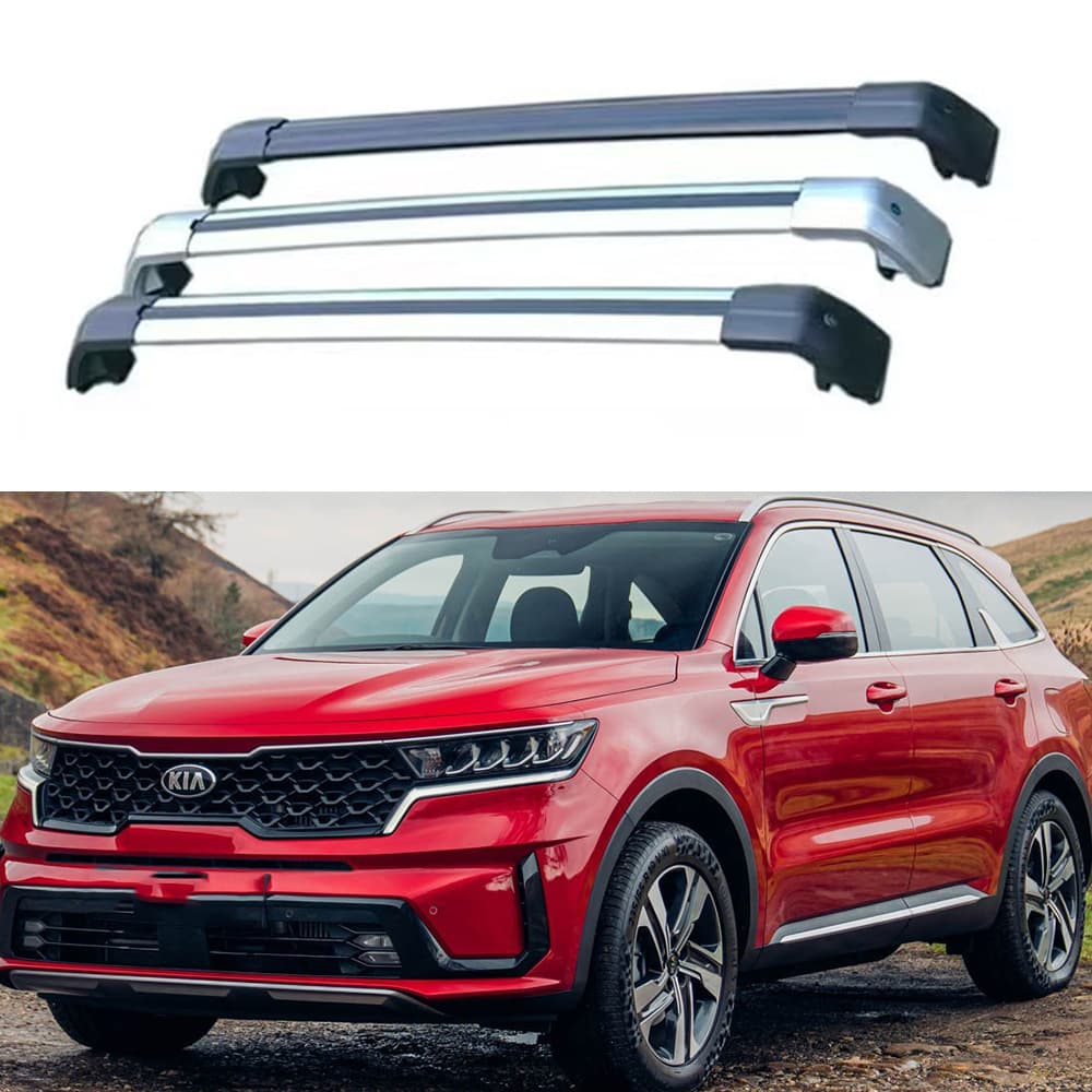 Aluminum Roof Rack Cross Bars for Kia Sorento, No-Drilling Roof Mount