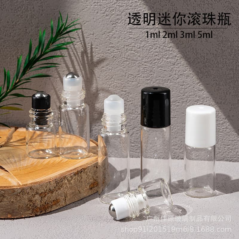 Roller Bottle 1ml 2ml 3ml 5ml Essential Oil Bottle Sample, Perfume Refill Bottle, Roller Ball Bottle Empty Bottle Mini Portable