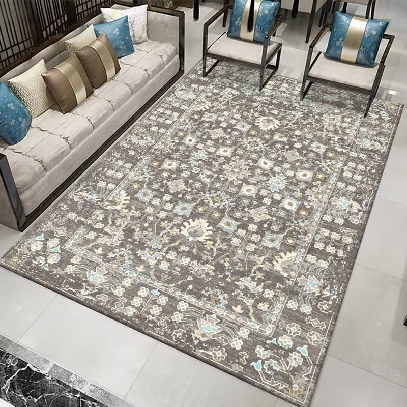 Carpet Persian style for living room, stain-resistant and wear-resistant carpet, sofa coffee table, non-slip blanket, home bedroom, full carpet wholesale