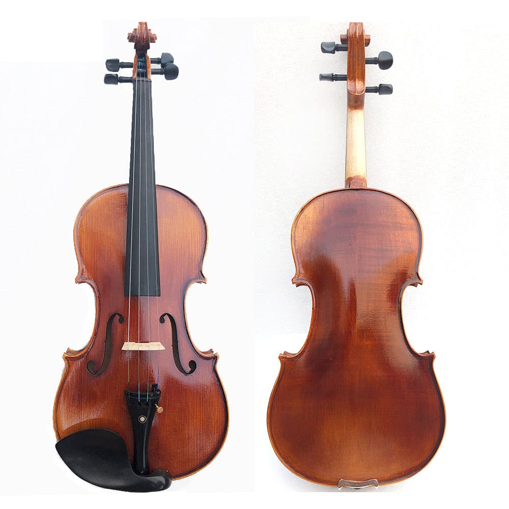 Muse Performance Student Violin Flat Varnish Hand-Painted Aged 10 Years Maple, Spruce, Ebony
