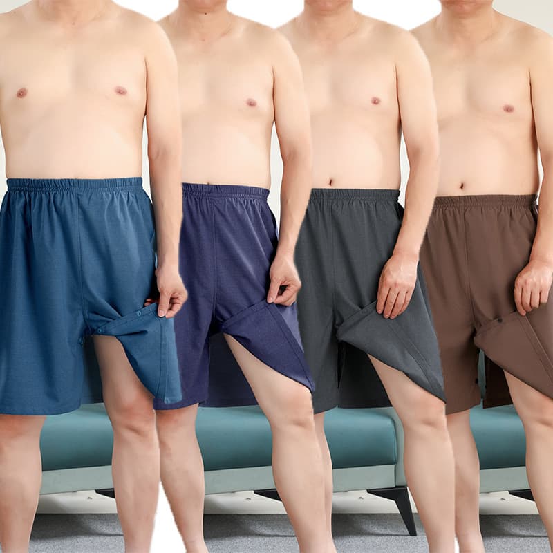 Meiyu Yaxin Sauna Shorts for Men and Women, Massage Oil Shorts, Foot Therapy Pants with Hidden Snap Buttons