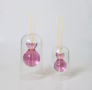 Transparent High Borosilicate Creative Aromatherapy Bottle Refillable Multi-Color Essential Oil Diffuser Glass Bottle Empty Indoor Decoration