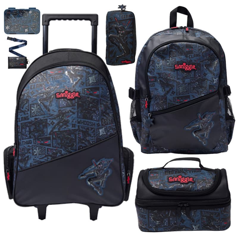 Australia Smiggle School Backpack for Grades 1-6, Cartoon Large Capacity Backpack, Outdoor Casual Bag