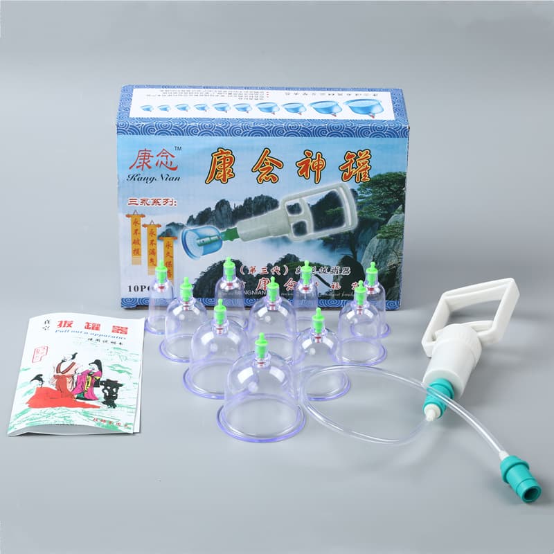 Factory Direct Vacuum Cupping Set 10 Cups, Promotional Gift Cupping, Popular Fire Cupping