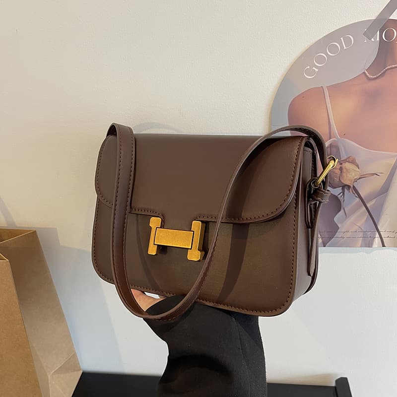 Vintage Square Bag for Women 2024 New Spring Fashion Simple Shoulder Crossbody Bag Trendy Versatile Small Bag