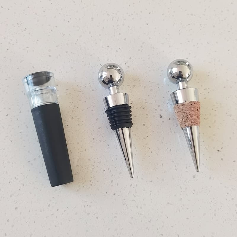 Silicone DIY Red Wine Stopper Vacuum Sealer Zinc Alloy Drip Glue Preservation Red Wine Bottle Stopper Aluminum Alloy Round Stopper