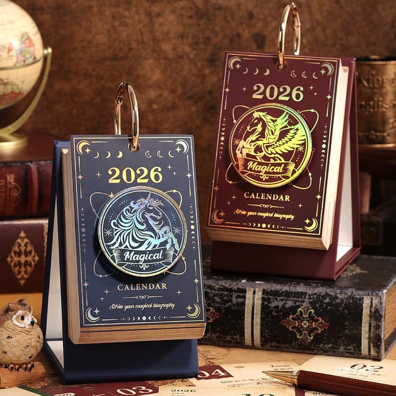 Magic Academy Calendar 2026 New Model Daily Tear-Off Single-Sided Calendar Harry Potter Creative Desk Calendar Office