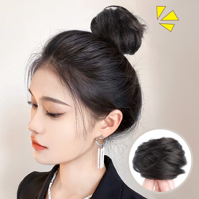 Bun Hairpiece Hair Coil Real Hair Bun Ancient Costume Hair Bun Pad Convenient Hair Bun