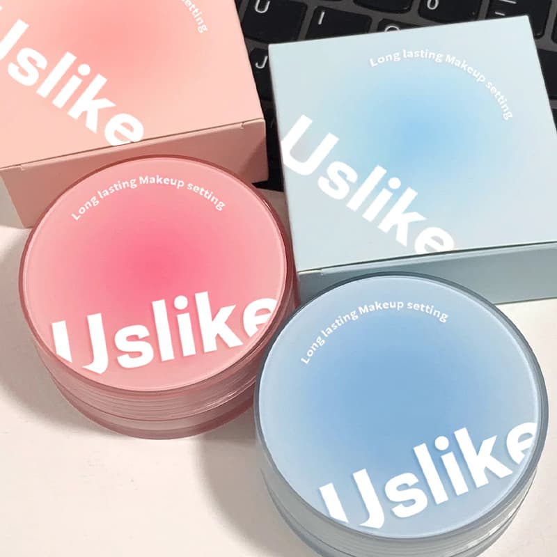 Uslike small jelly loose powder setting powder concealer oil control waterproof long-lasting not easy to remove makeup clear dry oily skin touch-up