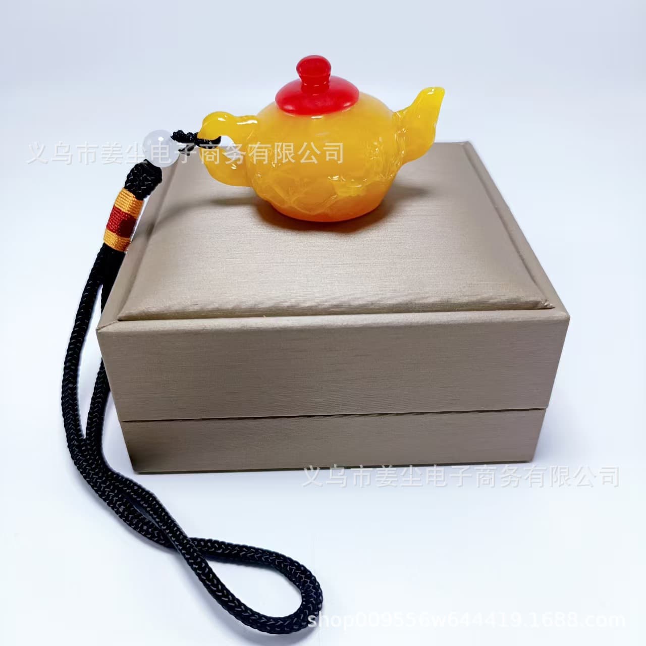 Amber Handheld Piece for Mahjong Winning Luck, Carvable Teapot Accessory, Vintage Chicken Fat Yellow Old Beeswax Collectible