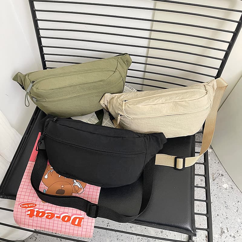 Chest Bag for Women Ins Trendy Small Phone Bag, Japanese Casual Crossbody Bag, Streetwear Sports Waist Bag Shoulder Bag