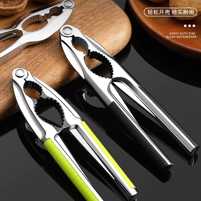Zinc alloy dried fruit clips, pine nut clips, household walnut clips, hazelnut nuts, small pecans, solid zinc alloy pliers