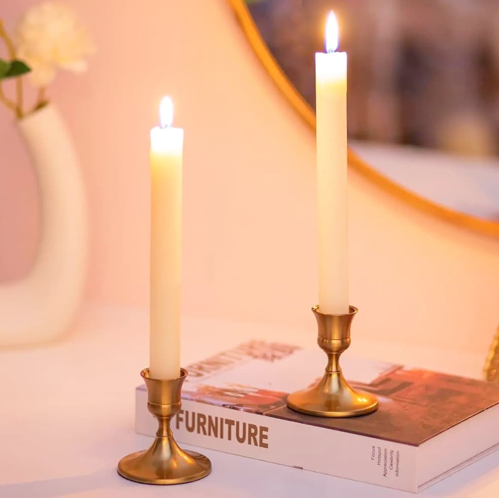 European minimalist small candle holder, Christmas Valentine's Day candlelight dinner ambiance candle stand, wedding decoration