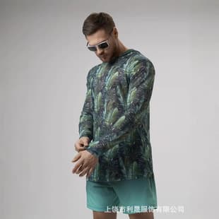 2026 New Cross-Border Men's and Women's Camo Hooded Shirt Beach Cover-up Cycling Jacket Printed Long-Sleeve Vacation Style