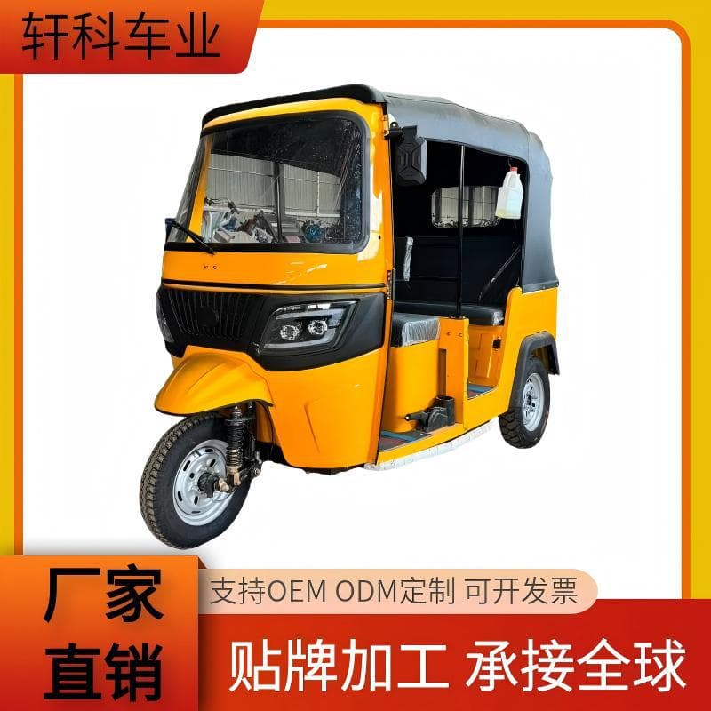 Cross-border Zongshen Tuk Tuk for Export to Africa, Gasoline Tuk Tuk with Water-Cooled Engine