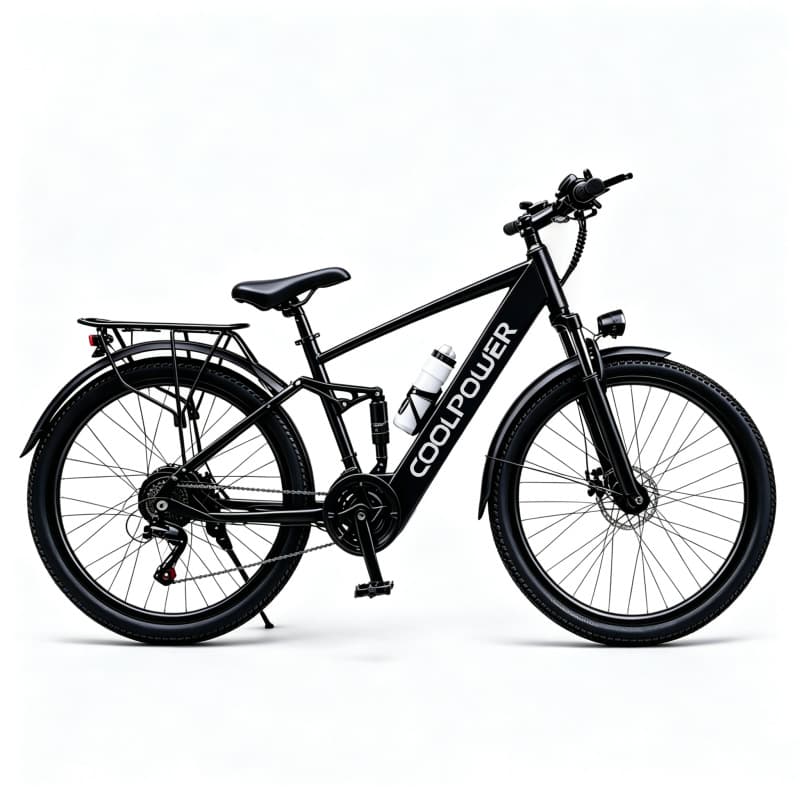 Kupaoai Lithium Battery Variable Speed Mountain Bike for Commuting, Electric Bicycle for Men and Women