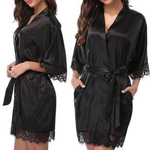 Best-selling Plus Size Robe Lingerie for Europe and America, Hot Export Sexy Bathrobe, Ice Silk Sleepwear 3025