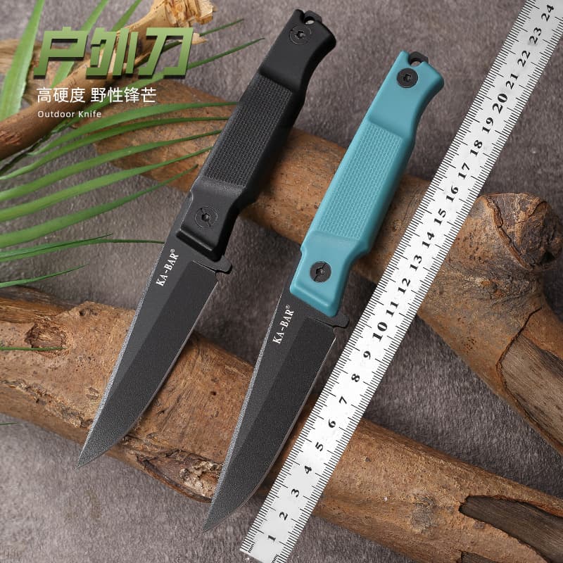 Cross-border Hot Selling New Kabar 5500 Outdoor Straight Knife High Hardness Camping Self-defense Tactical Knife Sharp Fruit Knife