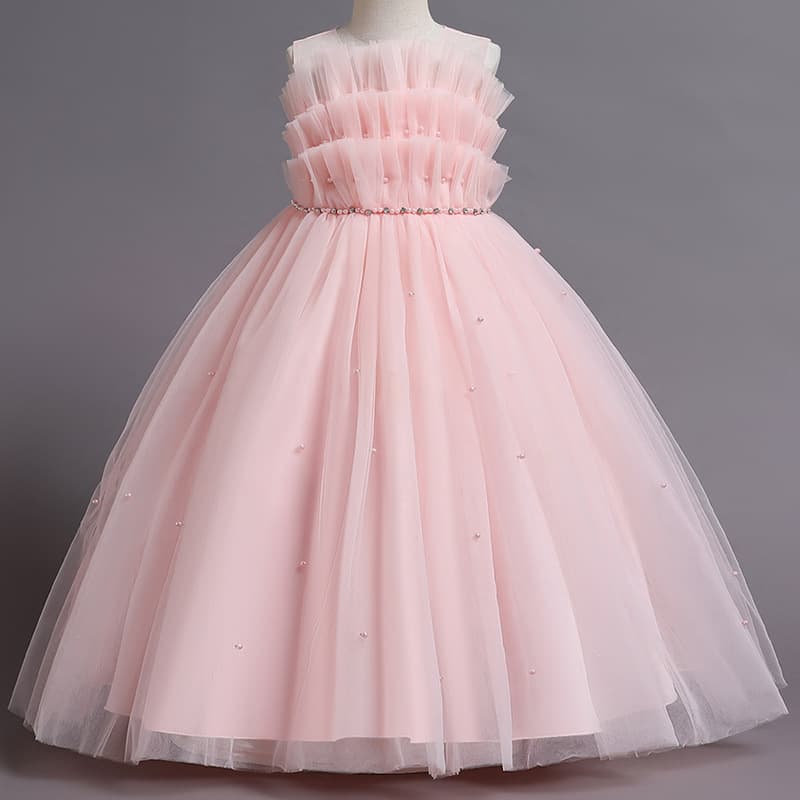 Princess Dress Children's Formal Wear Ball Gown Wedding Dress Piano Host Party Evening Gown Girls' Costume Special Occasion