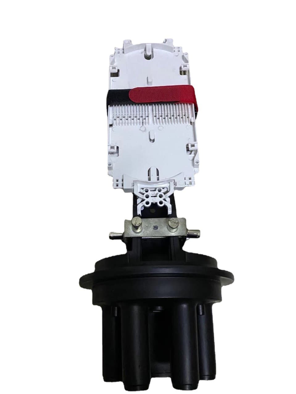 144-core fiber optic cable cap-type splice closure, three-in-three-out style cap-type splice closure, fiber optic splice closure