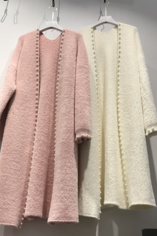 Autumn/Winter Cozy Faux Mohair Cardigan for Women, Versatile Soft Knit Mid-Long Over-Knee Fairy Style Coat