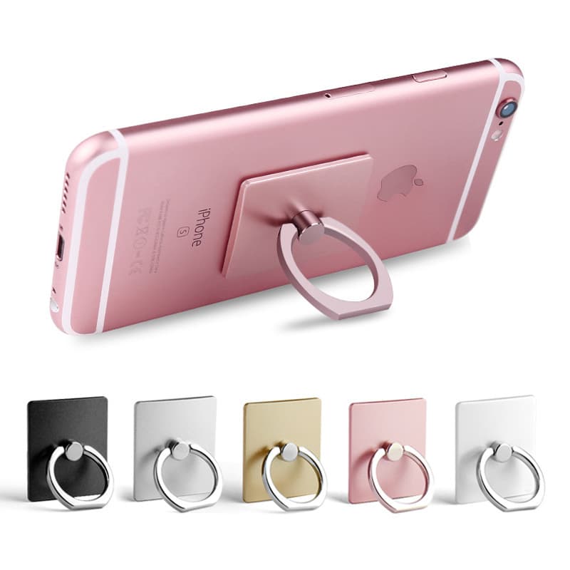 Multifunctional Mobile Phone Ring Stand, Adhesive Phone Case Stand, Anti-Fall Metal Rotating Phone Stand, Desktop Stand