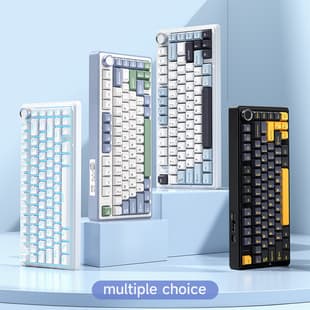 AULA Wolf F75 Custom Mechanical Keyboard 2.4G Wireless Bluetooth Tri-Mode Full-Key Hot-Swap Amazon Cross-Border