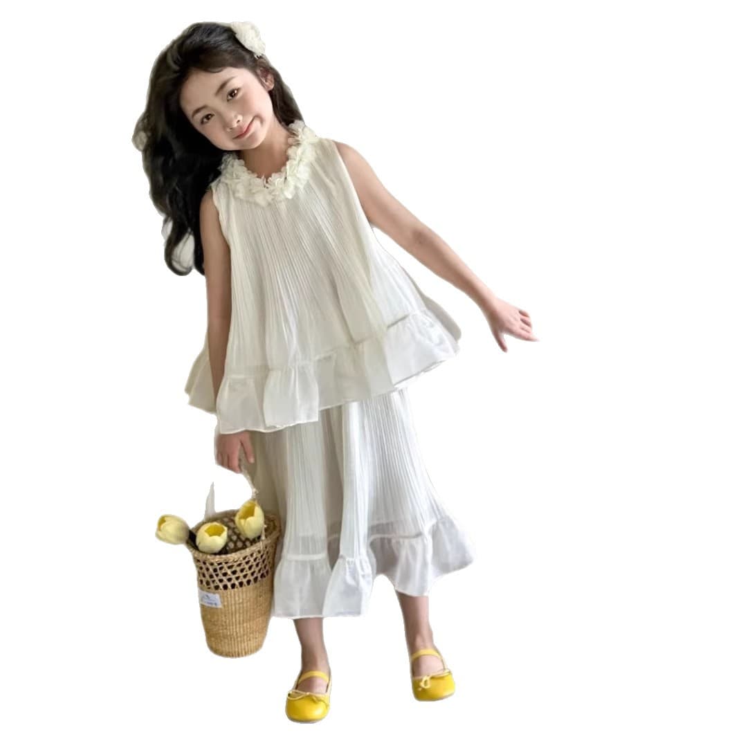 Little Red Fish Summer Set Dress Sweet Princess Dress Lightweight 2026 New Summer Cake Dress Two-Piece Set Parent-Child