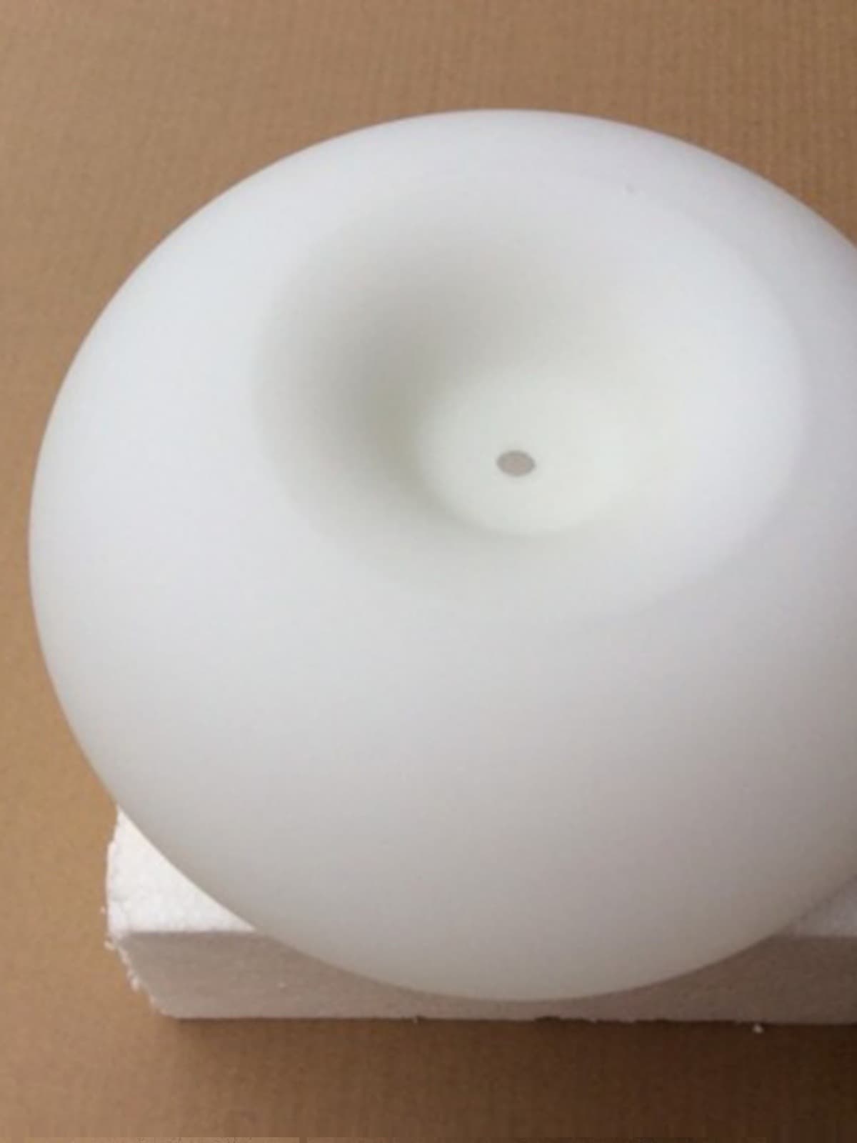 28CM apple-shaped glass lampshade table lamp floor lampshade one centimeter small hole milk white special-shaped dining pendant lampshade