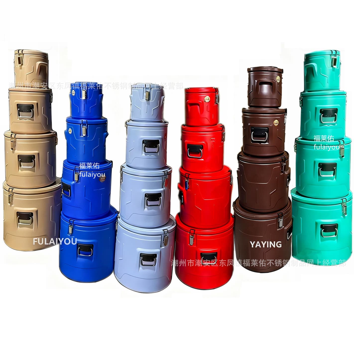 4pcs Set Food Warmer Hot Keep Box Cooler Box Stainless Steel Insulated Cooler Box
