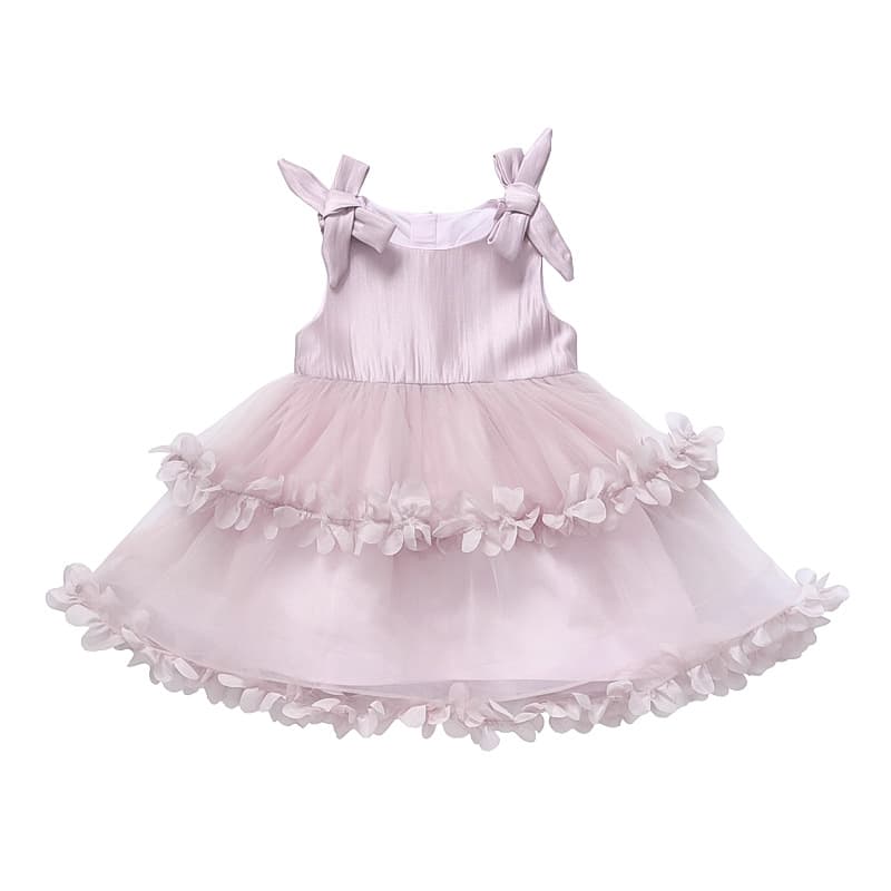 Girls' One-Piece Dress Summer 2026 New Style Children's Elegant Gown Puffy Dress Baby Birthday Princess Dress
