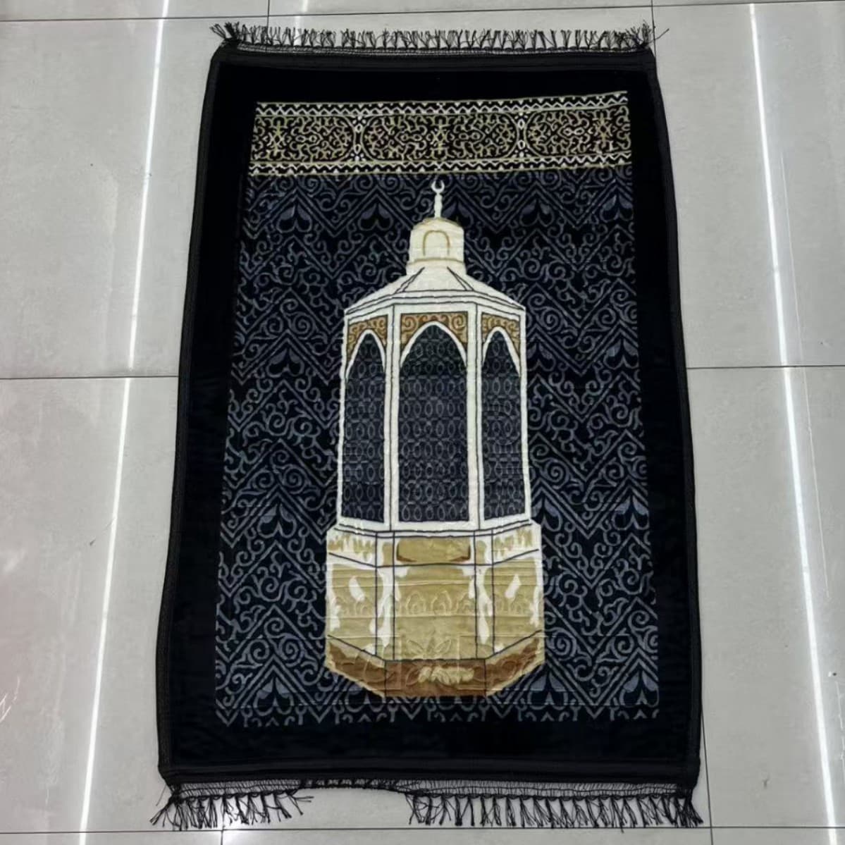 Amazon Cross-border Blanket Carpet Living Room Prayer Blanket Prayer Blanket Composite Printed Carpet Factory Direct Sales